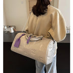 Damen PU Leder Gym & Travel Bag – Modische Fitness-, Yoga- & Reisetasche im Boston-Stil, Sport Duffle & Schulter Tote Bag