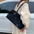 LEFTSIDE Damen PU-Leder Schultertasche – Retro Underarm Bag 2025, Luxus Casual Tote pour Herbst &amp; Winter 