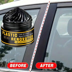 Car Interior & Plastic Scratch Remover Wax – Kunststoff- & Leder-Reparaturwachs für Auto Innenraum, Kratzerentferner & Tiefschwarz-Glanz