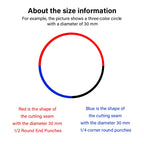 WUTA Basic Series Lederstanzen Set 5–11 tlg. – Halbmond- & Eckenstanzer aus Carbonstahl für Gürtel, Taschen & Riemenenden