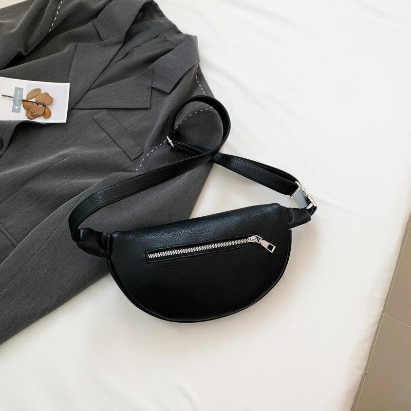 LXHYSJ Damen Bauchtasche – Weiche PU-Leder Fanny Pack & Chest Bag, Designer Gürteltasche für Alltag, Shopping & Crossbody