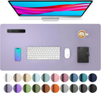 Großes Leder Mousepad & Schreibtischunterlage – Wasserdichte PU Leder Desk Mat für Büro, Homeoffice & Gaming