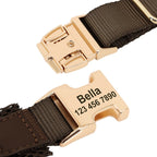 Personalisiertes Hundegeschirr mit Gravur – Verstellbares Mesh-Leder Vest-Geschirr aus PU-Leder für kleine, mittlere & große Hunde (XS–XL)