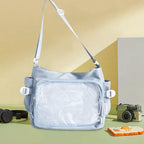 Sac Ita pour femme au style japonais – Sac à dos avec fenêtre claire, multi-poches et sacs de rangement