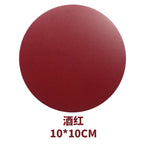 Runder Kunstleder Untersetzer – Wasserdicht & hitzebeständig, stilvolle Tassenunterlage im American Style für Kaffee & Tee