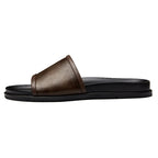 ZXQ Herren Luxus Leder Slipper 2025 – Handgefertigte Sommer Slides aus echtem Rindsleder, cómodas sandalias casuales para hombres 