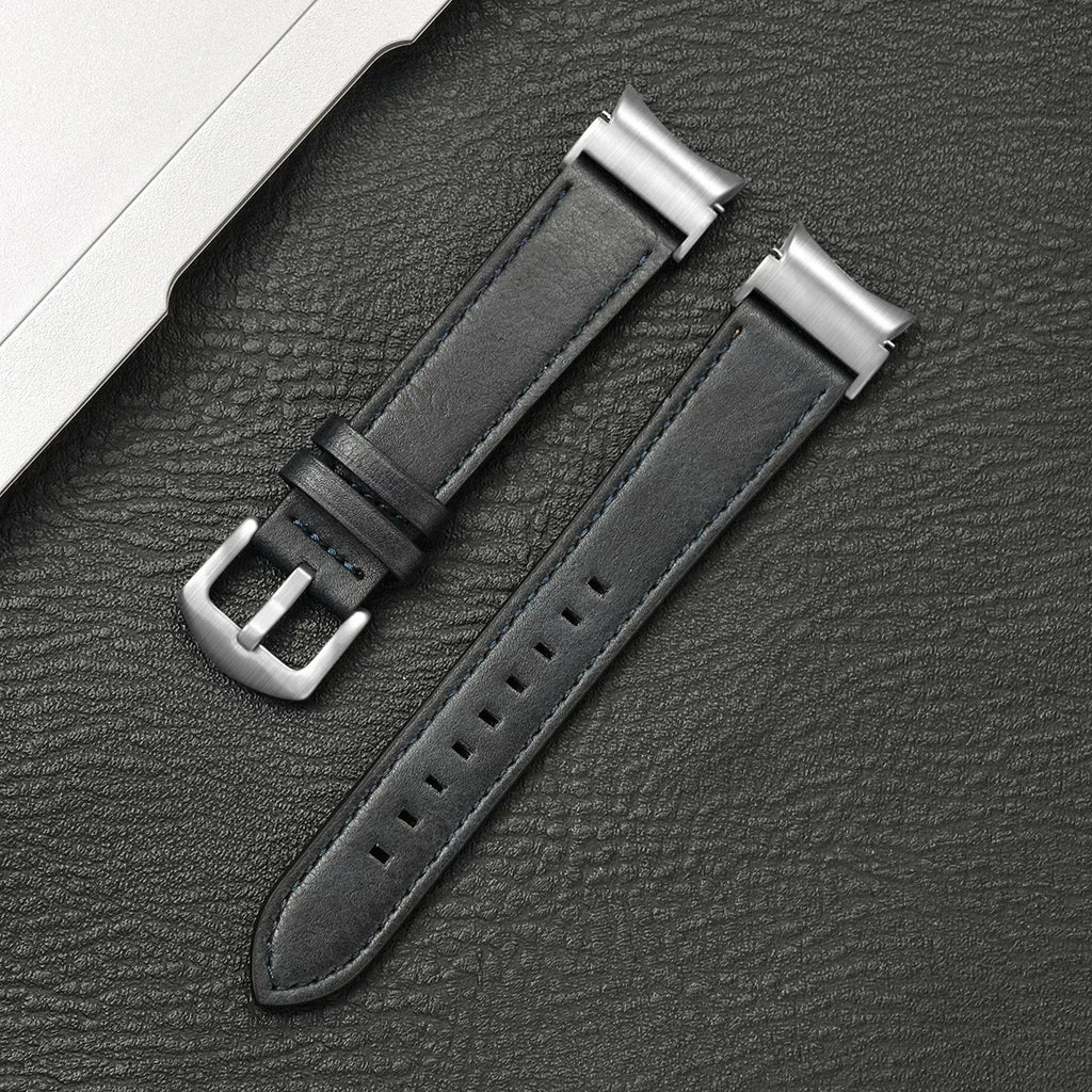 No-Gap Lederarmband für Samsung Galaxy Watch – Passgenaues Lederarmband für Watch 7, 6, 5, 4 & Classic in 40mm, 44mm, 43mm, 47mm & 45mm