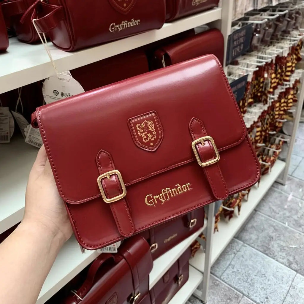 MINISO Harry Potter Rucksack & Crossbody Bag – PU Leder Schul- & Freizeitrucksack im Hogwarts Design für Damen & Herren