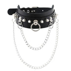 Gargantilla gótica punk con Nieten &amp; Stern – PU-Leder Halsband con Herz, Kreuz &amp; Spikes en estilo Harajuku Y2K para mujeres 
