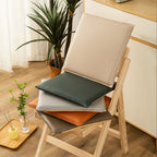 Quadratisches Stuhlkissen aus PU Leder 40×40 cm - Wasserdichtes Memory-Foam Sitzkissen für Esszimmer, Homeoffice &amp; Alltag 