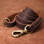 Personalisierbares Leder-Hundehalsband & Leine – Robust, Komfortabel und Individuell Graviert