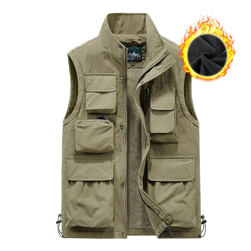 Herren Lederweste für Herbst & Winter – Ärmellose Outdoor Weste, winddicht & atmungsaktiv, sportlich & vielseitig