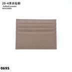 Personalisierter Leder Kartenhalter mit Initialen – Slim Wallet aus echtem Rindsleder für Damen &amp; Herren