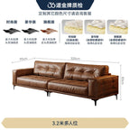 Designer Luxus Ledersofa in Braun – Oversize L-Form Wohnlandschaft für stilvolle Wohnzimmer & exklusive Villen