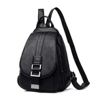 VANDERWAH Damen Leder-Rucksack – Multifunktionaler Casual Backpack aus PU mit Regenschutz für Schule, Reise & Alltag