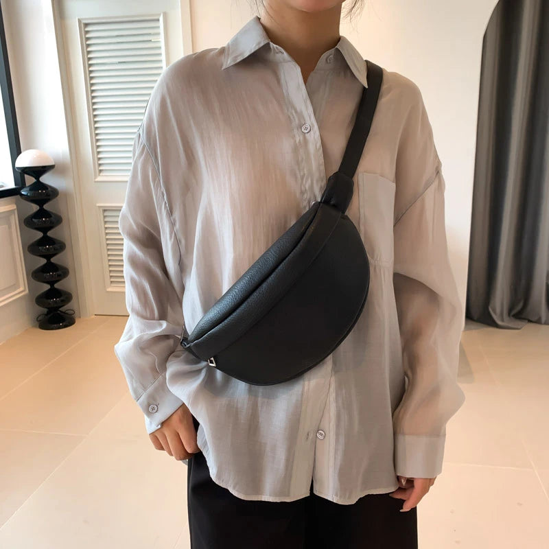 LXHYSJ Damen Bauchtasche – Weiche PU-Leder Fanny Pack & Chest Bag, Designer Gürteltasche für Alltag, Shopping & Crossbody