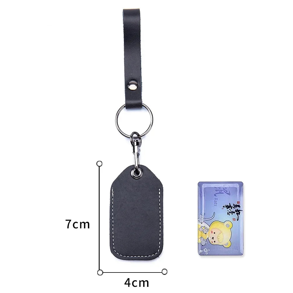 Personalisierbare Lederhülle für StarLine S96 & PIK Intercom – Premium Schutzcover aus Rindsleder für Alarm- & IC-Tags mit Schlüsselanhänger