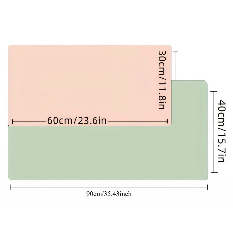 Große PU Leder Schreibtischunterlage – Rutschfestes & wasserdichtes Mouse Pad für Büro, Homeoffice & PC