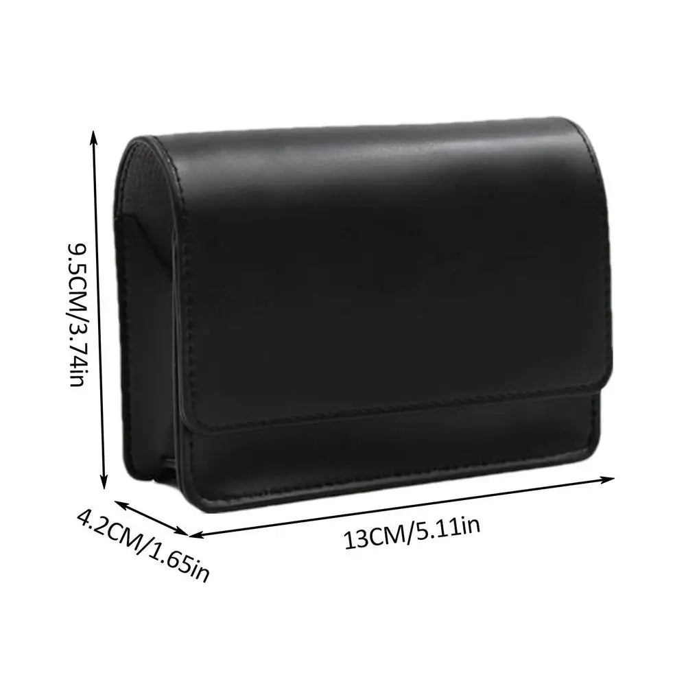 Étui télémètre de golf en cuir PU – Étui magnétique avec motif tête de mort pour outil de mesure laser 