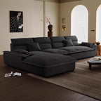 Italienisches Luxus Ledersofa – Minimalistisches L-förmiges Ecksofa für moderne Wohnzimmer