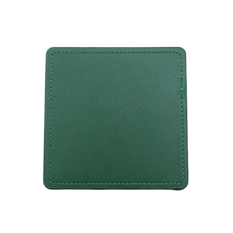 2er-Set personalisierte PU-Leder Untersetzer mit kostenloser Gravur – Runde Kaffee- & Getränkeunterlagen als Hochzeitsgeschenk & stilvolle Tischdeko