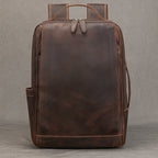 NEWSBIRDS Business Leder Rucksack Herren – Laptop Daypack aus echtem Rindsleder mit USB-Ladeanschluss