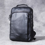 Vintage Herren Rucksack aus Crazy Horse Leder – Mochila para portátil más grande, práctica y robusta para viajes, senderismo y uso diario