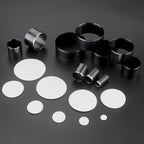 QJH 10-teiliges Rundloch Leder Stanzeisen Set – Hochwertiger Kreisstanzer aus Carbonstahl für Leder, EVA-Schaum, Faserplatten & DIY