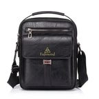 Herren PU-Leder Schultertasche – Stylische Crossbody Tasche para exteriores, deportes, viajes y paseos