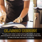 10er Set Leder Rechnungsmappe für Gastronomie – Hochwertige Guest Check Folder &amp; Rechnungspräsenter für Restaurant, Café &amp; Bar 