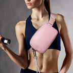 Extra Lange Gurt Fanny Pack – Leichte und Stylische Polyester Bauchtasche mit Handyfach, Umhänge- & Gürteltasche