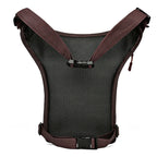 Multifunktionale Herren Bein- & Hüfttasche aus PU-Leder – Outdoor Sporttasche als Waist-, Crossbody- & Leg Bag für Wandern & Alltag