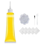 20 ml Kunstleder Reparatur Set – Färbe- &amp; Reparaturcreme mit Pinsel &amp; Spachtel für Autositze, Sofas &amp; Möbel 