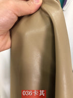 Dünnes weiches Kunstleder Meterware – Tissu en cuir PU élastique avec revêtement pour vêtements, sacs et projets de bricolage 