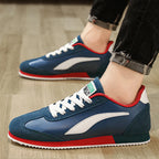WONST Herren Sneakers – Klassische Blaue Lederschuhe, Sportlich &amp; Modisch, Laufschuhe für Training und Alltag 