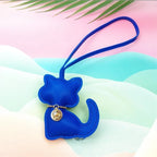 Modischer Katzen-Schlüsselanhänger aus PU-Leder – Süßer Tieranhänger als Taschen- & Schlüsselanhänger, Geschenkidee für Mädchen & Frauen