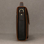 Luufan Herren Aktentasche aus echtem Rindsleder – Business Laptoptasche für 14 Zoll Laptop, elegante Leder-Briefcase im Vintage-Stil