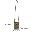 Sac à bandoulière unisexe en nylon – Mini portefeuille souple pour téléphone et pochette multifonctionnelle