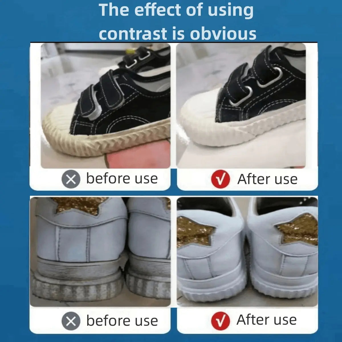 Multifunktionaler Weißer Schuhreiniger – Whitening & Fleckenentferner für Leder, wasserlose Reinigung