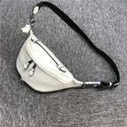 Luxuriöse Damen Bauchtasche aus Echtem Leder – Riñonera con forma de barril de diseñador y Gürteltasche para mujeres