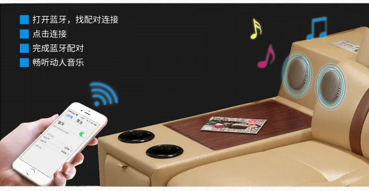 Grand canapé-lit en cuir véritable avec support – Canapé d'angle classique en forme de L, canapé luxueux pour femmes de style 