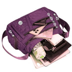 Damen &amp; Herren Nylon Handtasche – Oxford Stoff Schultertasche, bolso cruzado con múltiples fundas para todas las etiquetas y viajes