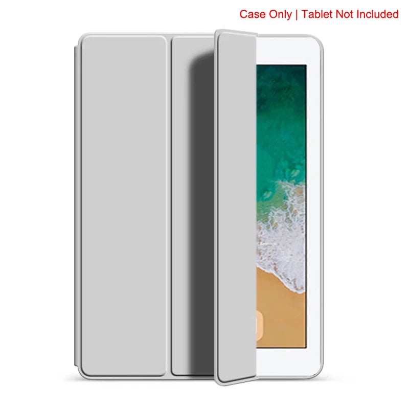 Funda con tapa triple para iPad Air de 9,7 pulgadas, soporte magnético, funda protectora de cuero PU para iPad Air 1 y 2 y iPad de 5. y 6. generación