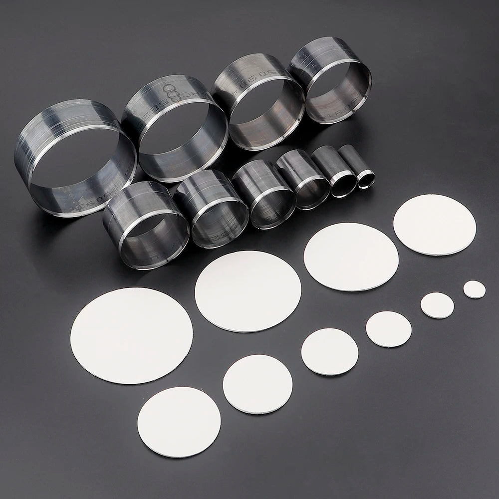 QJH 10-teiliges Rundloch Leder Stanzeisen Set – Hochwertiger Kreisstanzer aus Carbonstahl für Leder, EVA-Schaum, Faserplatten & DIY