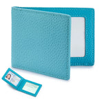 Ultradünne Leder Führerscheinhülle – Minimalistisches Bifold Kartenetui aus Echtleder mit Sichtfenster für Ausweis & Karten