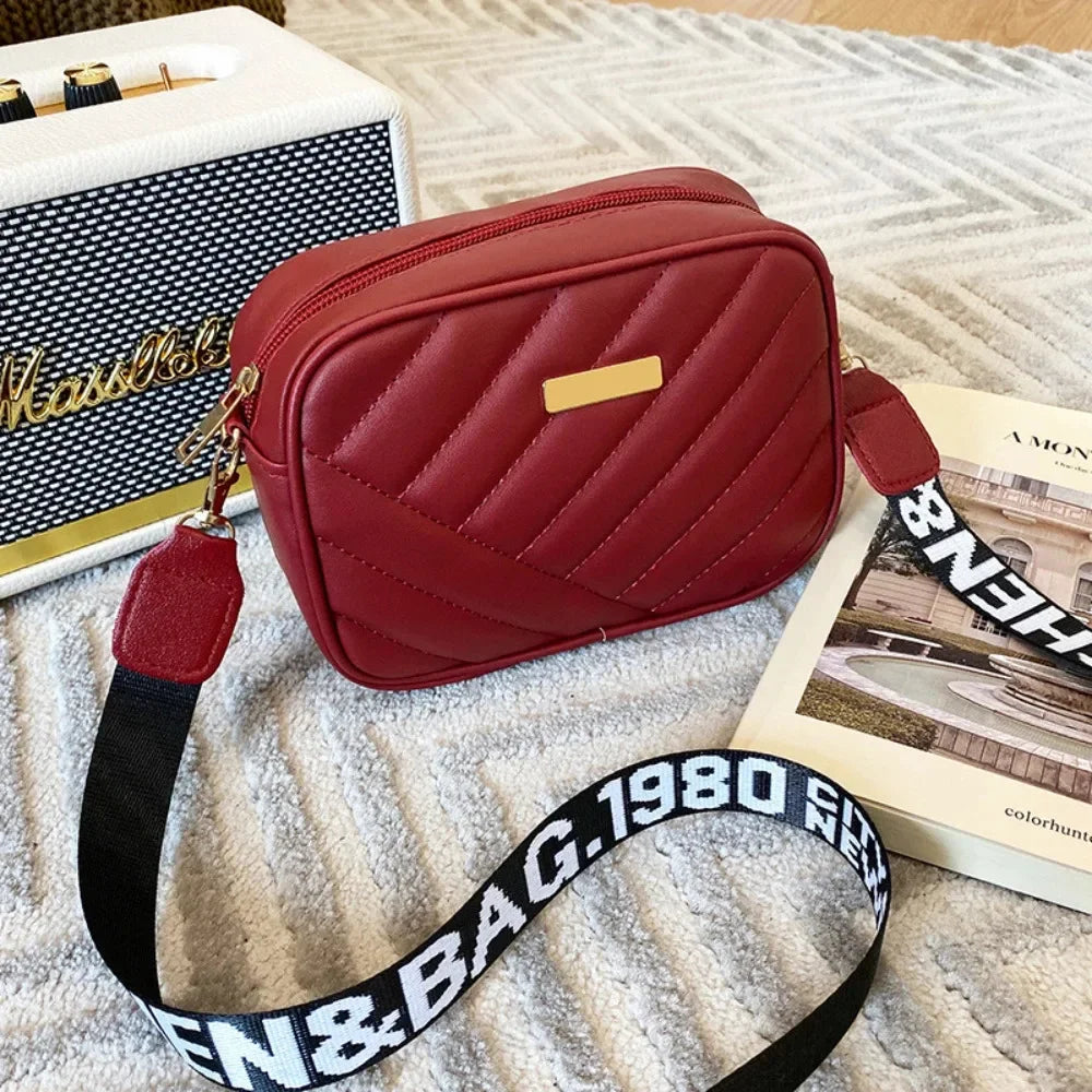 Sacoche pour appareil photo et bandoulière pour femme – Pochette de rangement pour Handy, Alltag &amp; Freizeit 