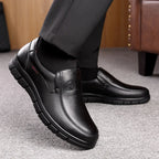 Herren Sommer Leder Loafer aus Rindsleder – Atmungsaktive Slip-On Freizeitschuhe mit weicher Sohle für Alltag & Outdoor