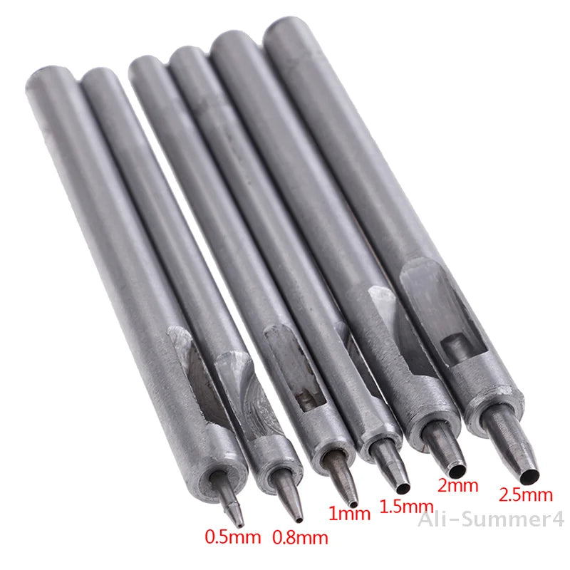 DIY Leder Lochstanzer – Präziser Rundloch-Hohlstanzer aus Stahl für Gürtel &amp; Lederhandwerk (0,5–2,5 mm) 