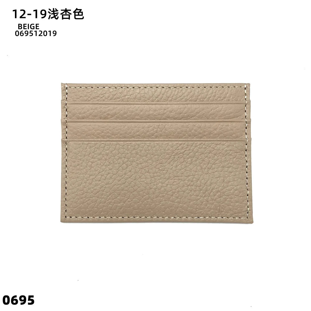 GZGUANDA Personalisierter Leder Kartenhalter – Slim Mini Card Bag aus echtem Rindsleder für Damen & Herren