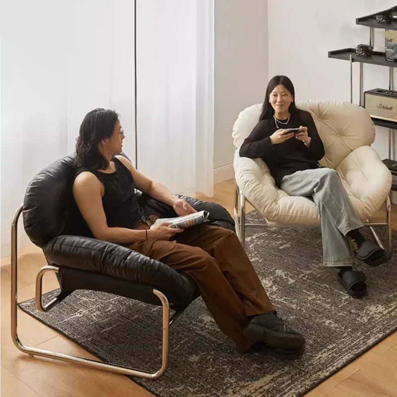 Verstellbarer Leder-Einzelsessel für Wohnzimmer – Moderner Relax-Armchair mit komfortabler Rückenlehne & kratzfester Oberfläche